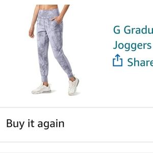 Light gray with white joggers size large